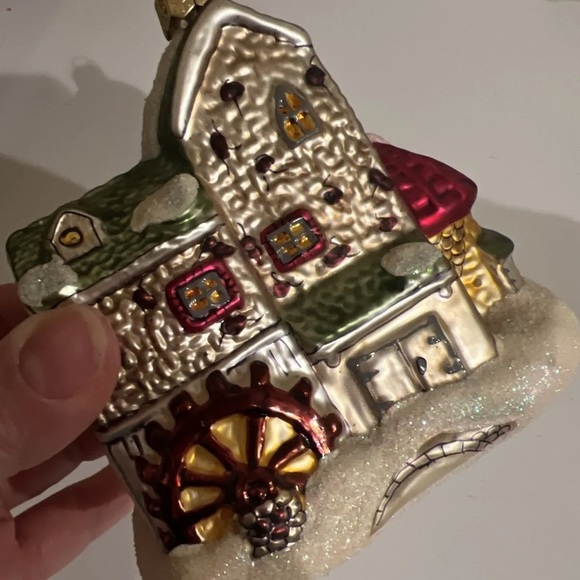 Department 56 Night Before Christmas Dickens Village Mill Glass Ornament 9808 - Picture 5 of 12